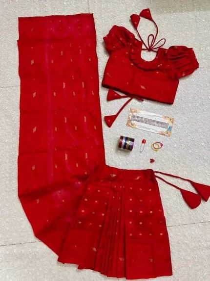 পিওর লাল জামদানী