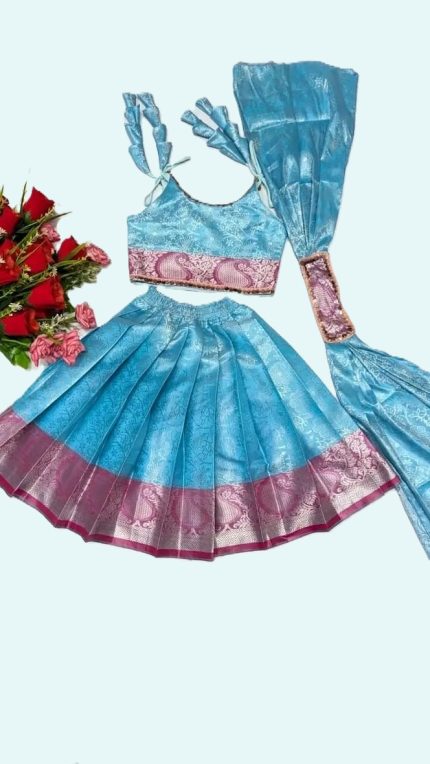 সফট কাতান লেহেঙ্গা